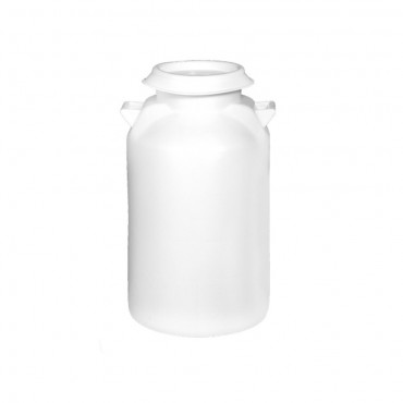 Δοχείο γάλακτος 50 λίτρων με καπάκι σε λευκό χρώμα