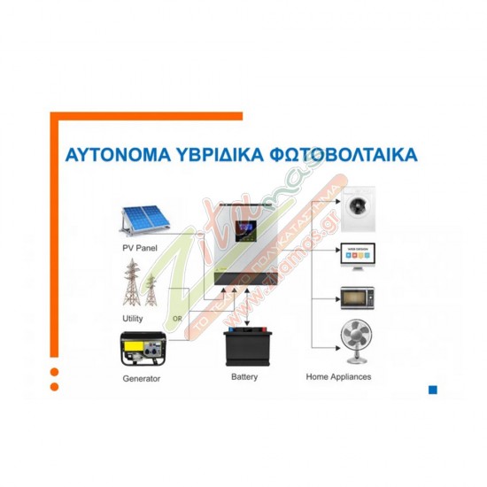 Αυτόνομο Υβριδικό Φωτοβολταϊκό Σύστημα NOVA SOL - 5/10KW