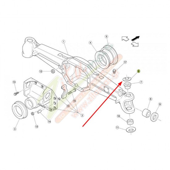 Ροδέλα Claas 6000103305