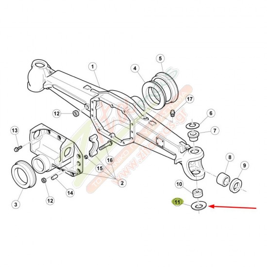 Ροδέλα Claas 6000103309