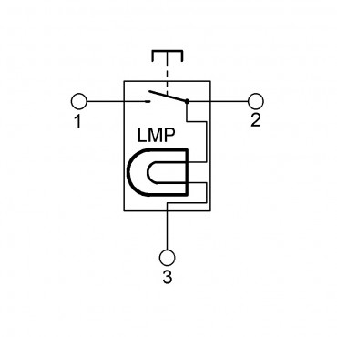 Διακόπτης Έλξης Φωτειζόμενος ON-OFF Κόκκινος