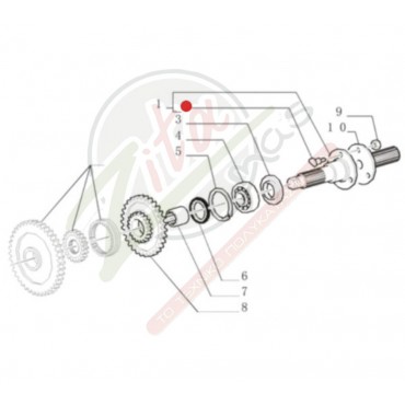 Πειράκι άξονα PTO 44012300