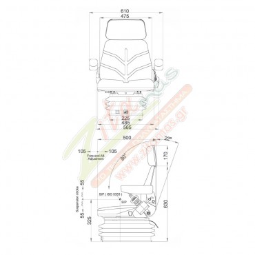 Κάθισμα PILOT P71 - KEA80X