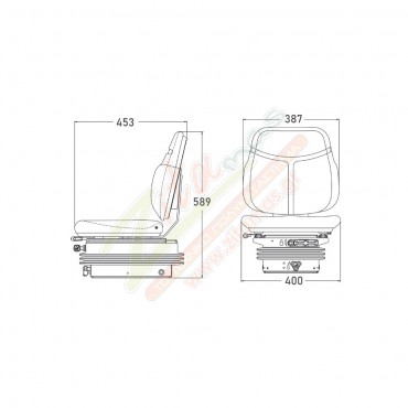 Κάθισμα COBO SC74-M200 με Αισθητήρα 